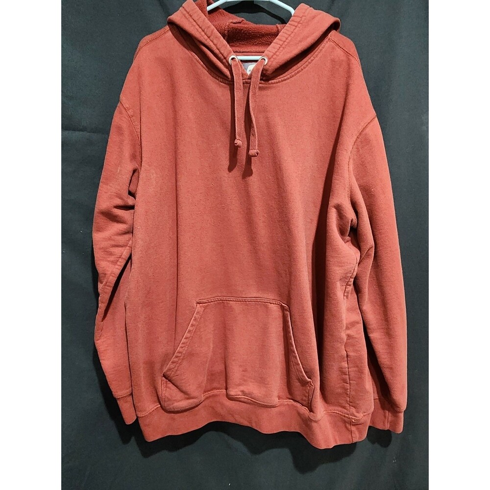 Berne Burgundy Pullover Hoodie 2X Regular Long Sleeve Logo Pockets